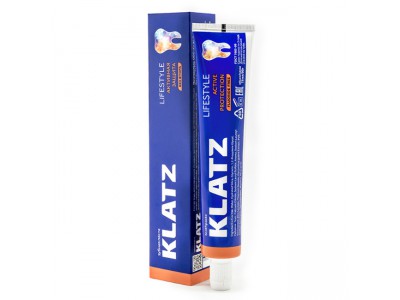 Klatz Lifestyle Зубная паста Активная защита без фтора, 75 мл