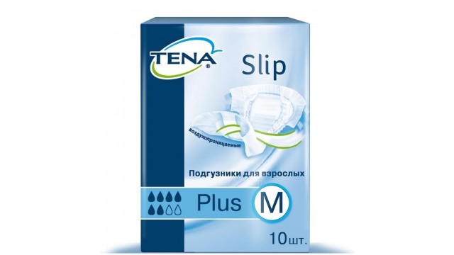 Подгузники для взрослых Tena Slip Plus M (10 шт.)