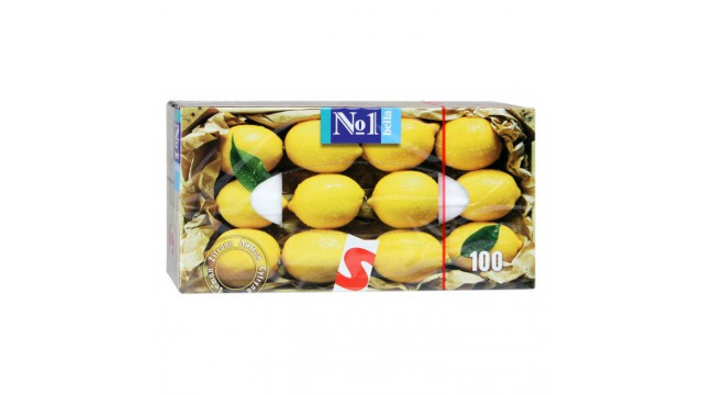 Платочки Bella № 1 универсальные Лимон в коробке, (100 шт.)
