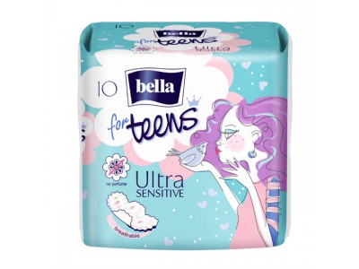 Прокладки Bella Ultra Sensitive for teens для подростков, (10 шт.)
