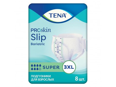 Подгузники для взрослых Tena Slip Bariatric Super 3XL, 175 x 244 (8 шт.)