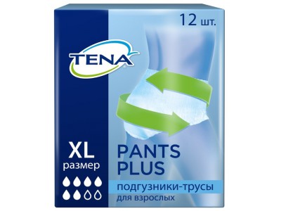 Трусы впитывающие TENA Pants Normal Plus XL (12 шт.)