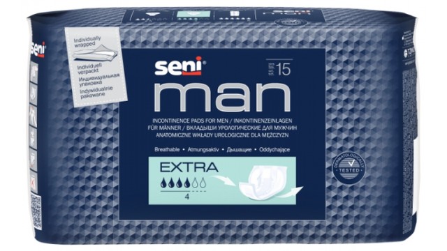 Урологические прокладки Seni Man Extra (15 шт.)- 4 капли