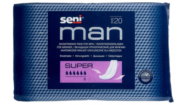 Урологические прокладки Seni Man Super  (20 шт.) - 6 капель