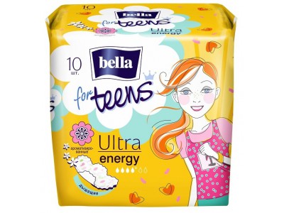  Прокладки Bella for Teens Energy Deo, (10 шт.)