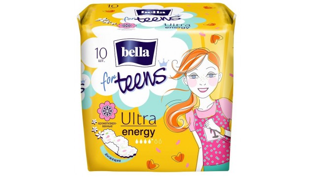 Прокладки Bella for Teens Energy Deo, (10 шт.)